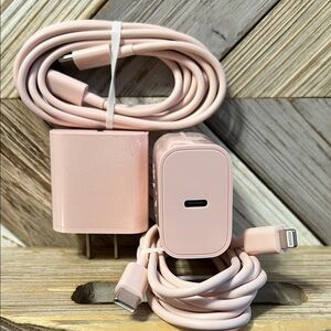 Novobit Phone Tablet Chargers - Pack Of 2 - NIP - PINK